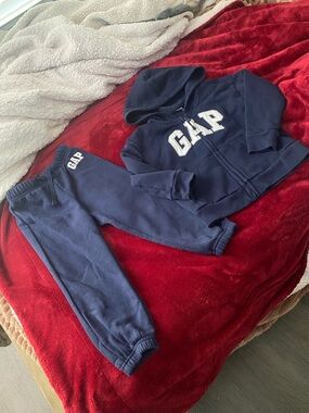 GAP Navy Blue Kids Hoodie and Joggers Set